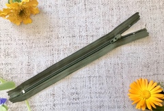 Молния брючная спираль, автомат, L 19 см, Т3, н/р, хаки