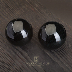 Шар из черного нефрита 45 мм.