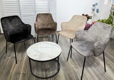 фото 5 Стул AMARETTO VBP203 античный cеребристо-серый, велюр без пальчикового эффекта/черный каркас, М-City на profcook.ru