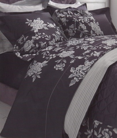 Постельное белье 2 спальное евро Alexandre Turpault Broceliande фиолетовое