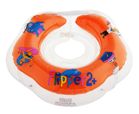 Надувной круг на шею для купания малышей Flipper 2+.