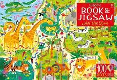 Usborne Book and Jigsaw At the Zoo