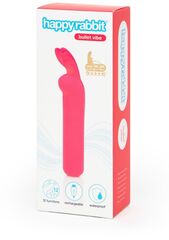 Розовая вибропуля с ушками Rechargeable Rabbit Ears Bullet Vibrator - 