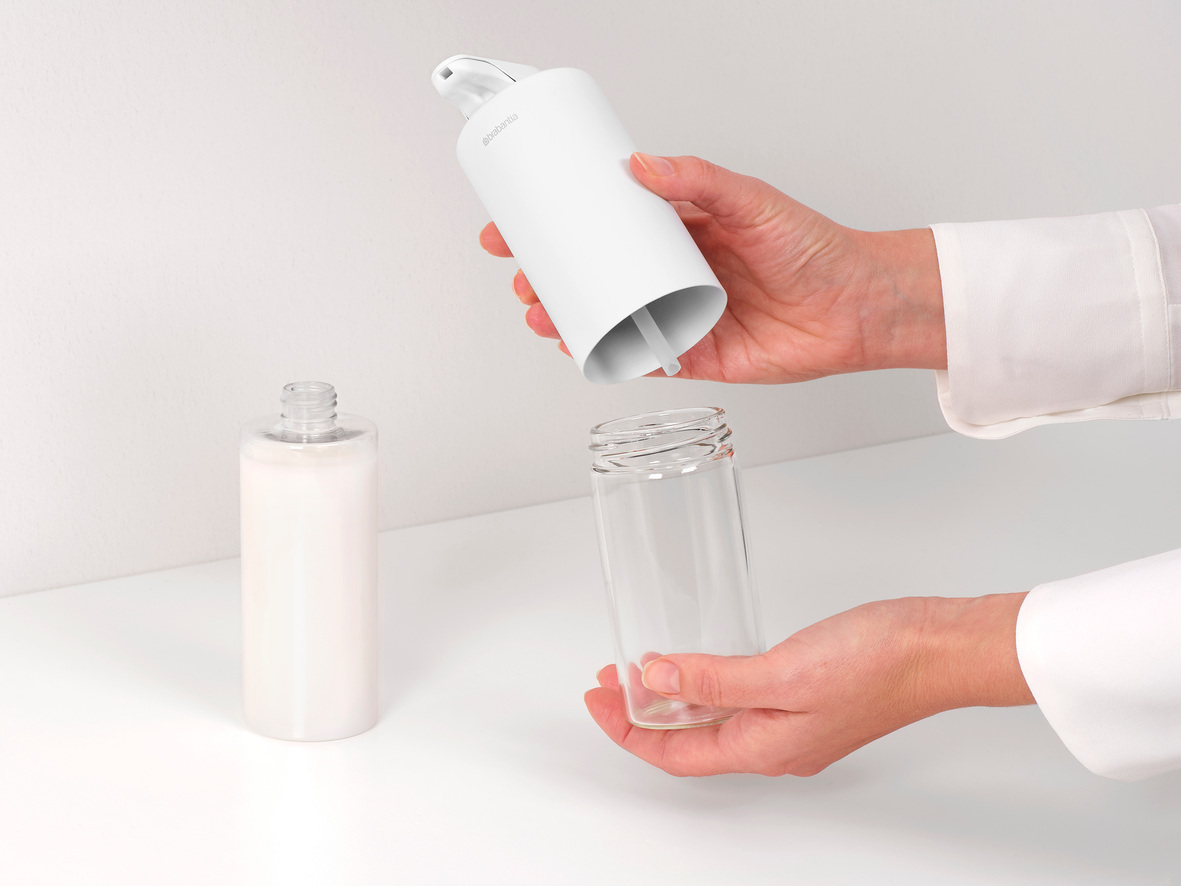 Диспенсер для мыла SinkStyle (200 мл), Минерально-белый, арт. 228025 - фото 5