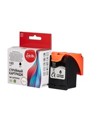 Струйный картридж Sakura F6V17AE (№123 Black) для HP DeskJet 1110, 1111, 1112, 2130, 2131, 2132, 2133, 2134, 2630, 3639 AIO; Envy 4510, 4511, 4516, 4517, 4520, 4521, 4522, 4523, 4524, 4524, 4525, 4526, 4527, 4528, 5010, 5012, 5014, 5020, 5030, 5032, 5034, 5052, 5055 AIO; Office 3830, 3831, 3832, 3833, 3834, 3532, 4650, 4652, 4654, 4655, 4656, 4657, 5212, 5220, 5230, 5232, 5252, 5255, 5258, 5264 AIO, пигментный тип чернил, черный, 18 мл., 600 к.