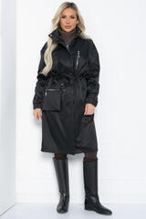 Плащ Весна близко (черный) Б12513-7 LT Collection