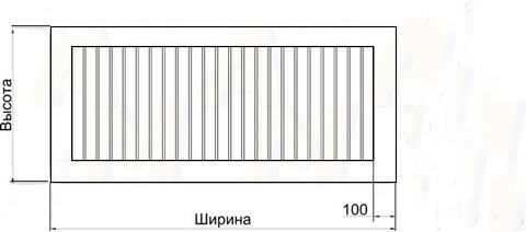 Эскиз экран-фасада на батарею 