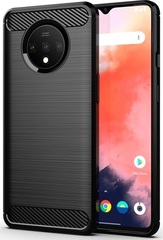 Чехол для OnePlus 7T цвет Black (черный), серия Carbon от Caseport