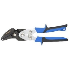 Ножницы по металлу Piranha усиленные 255мм прямой рез сталь-CrMo двухкомпонентные рукоятки Gross