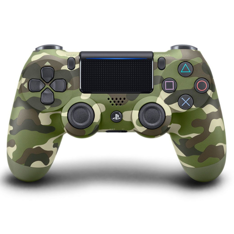 Беспроводной геймпад DualShock 4 для PS4 (камуфляж зеленый, 2ое поколение, CUH-ZCT2/E16R)