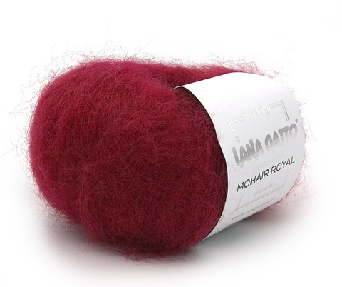 Пряжа Lana Gatto Mohair Royal 30138 бордо