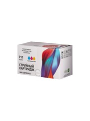 Набор струйных картриджей Sakura P2V32A (№711 Tri-colour) для HP Designjet T120/T520 ePrinter, пигментный тип чернил, триколор, 73 мл. (3шт)