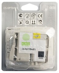 Картридж струйный Cactus CS-EPT0481 T0481 черный (16мл) для Epson Stylus Photo R200, R220, R300, R320, R340, RX500, RX600, RX620, RX640