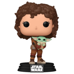 Фигурка Funko POP! Bobble Star Wars Mandalorian S9 Peli Motto w/Grogu