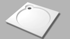Cezares TRAY-S-A-90-56-W TRAY-S-A-90-56-W Встраиваемый литой поддон из искусственного мрамора квадратный 900х900х56, белый (Bianco) фото