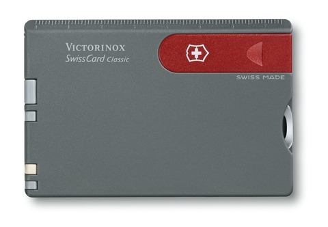 Швейцарская карта Victorinox SwissCard, Grey & Red (0.7106)