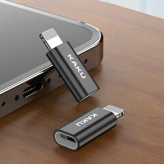 Ötürücü Micro USB \ Переходник Micro USB на Lightning - USB KAKU (KSC-559) черный