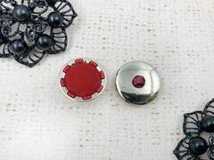 Пуговицы костюмные, d 3 см, красный