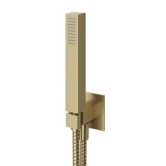 Cezares PORTA-DEFM-SR Ручной душ с гибким шлангом и штуцером держателем, ручной душ металлический, шланг 175 см Sunrise фото