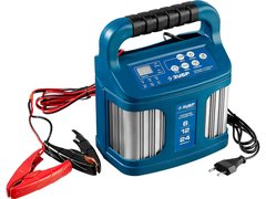 ЗУБР ЗУ-240, 6/12/24 В, 2-12 А, розетка 12 В, интеллектуальное зарядное устройство для аккумуляторов, Профессионал (59305)