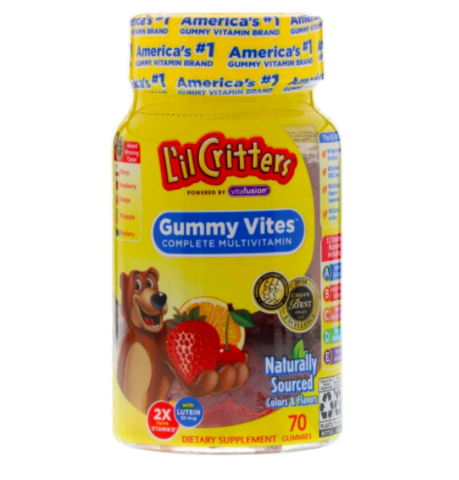 L'il Critters, Gummy Vites Complete 70 мультивитаминных жевательных конфет