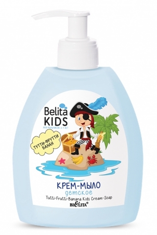 Belita Kids Для Мальчиков 3-7лет Крем-мыло Тутти-Фрутти-Банан 300мл Белита