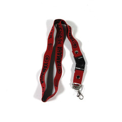 Шнурок на шею для ключей Yamaha черный, красный