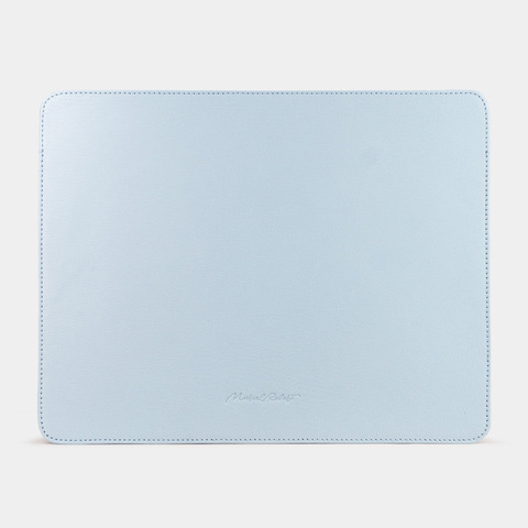 Чехол для iPad из кожи козы, голубого цвета