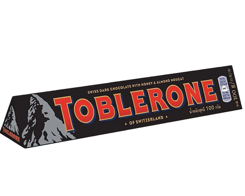 Шоколад Тоблерон 100г Темный с медом и миндальной нугой, шт