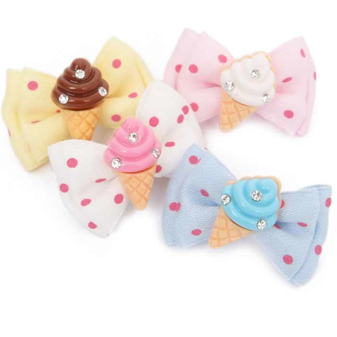 269 Заколка "Мороженое" + стразы Puppy Angel