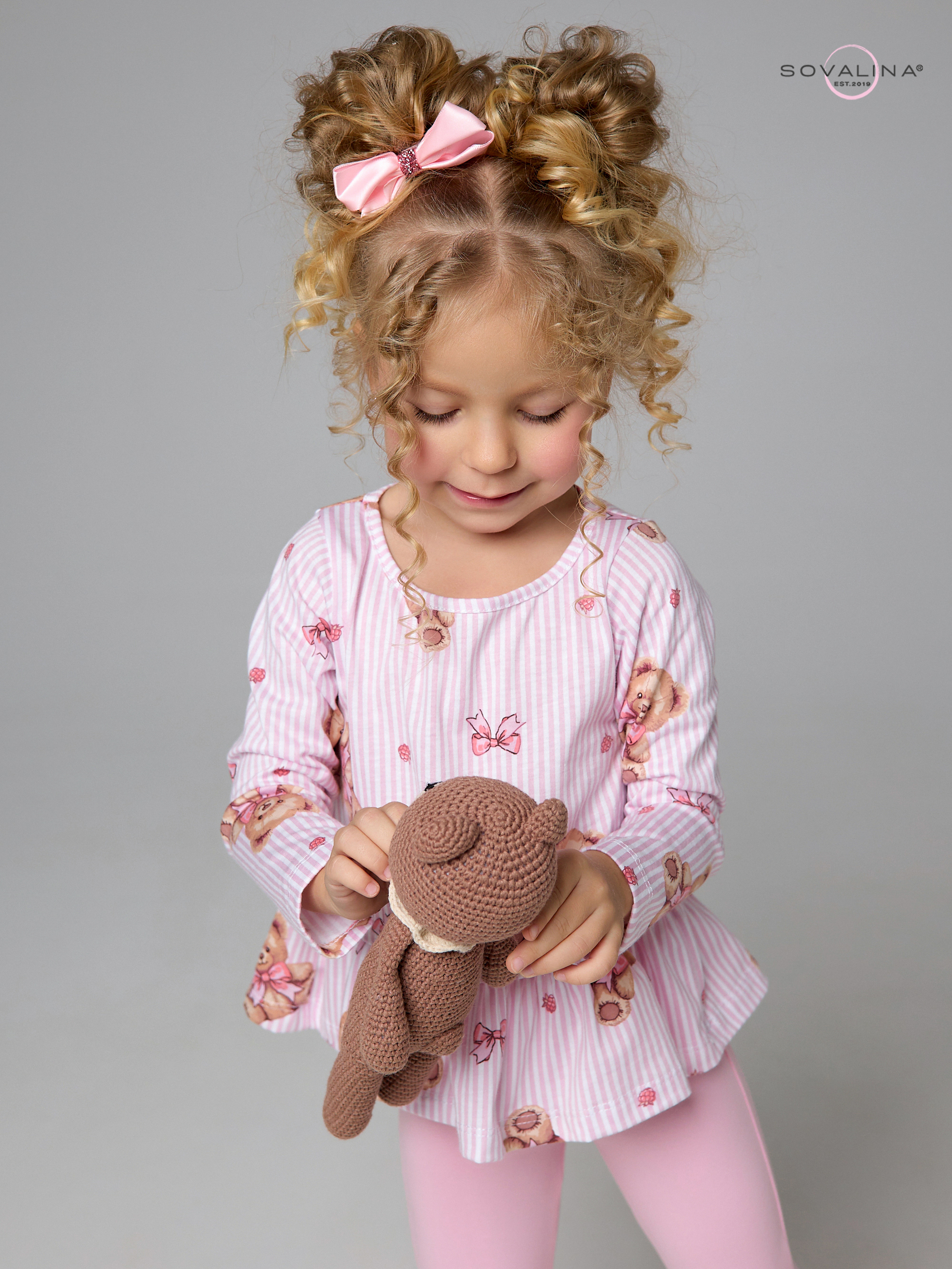 Костюм Алиса SG мишки с бантиком-роза