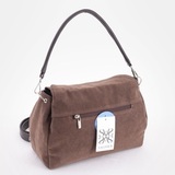 Сумка Саломея 503 эко-замша шоколад