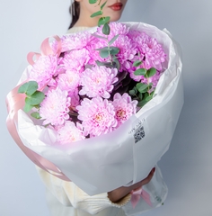 Хризантема с эвкалиптом "S"