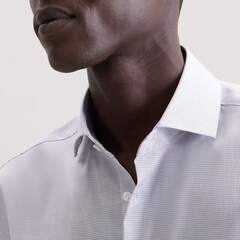 Сорочка мужская Seidensticker Shaped Fit 01.845334-16 в синюю микроклеточку