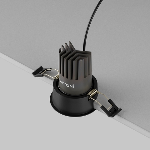 Встраиваемый светодиодный светильник Maytoni Dip DL123-10W-2.7K-B