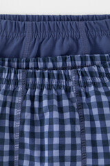 трусы/ уп  для мальчика  К 1930-2уп/ультрамарин,пыльно-голуб.джинс,клетка