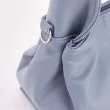 Сумка Саломея 2026 гладкий серо-голубой