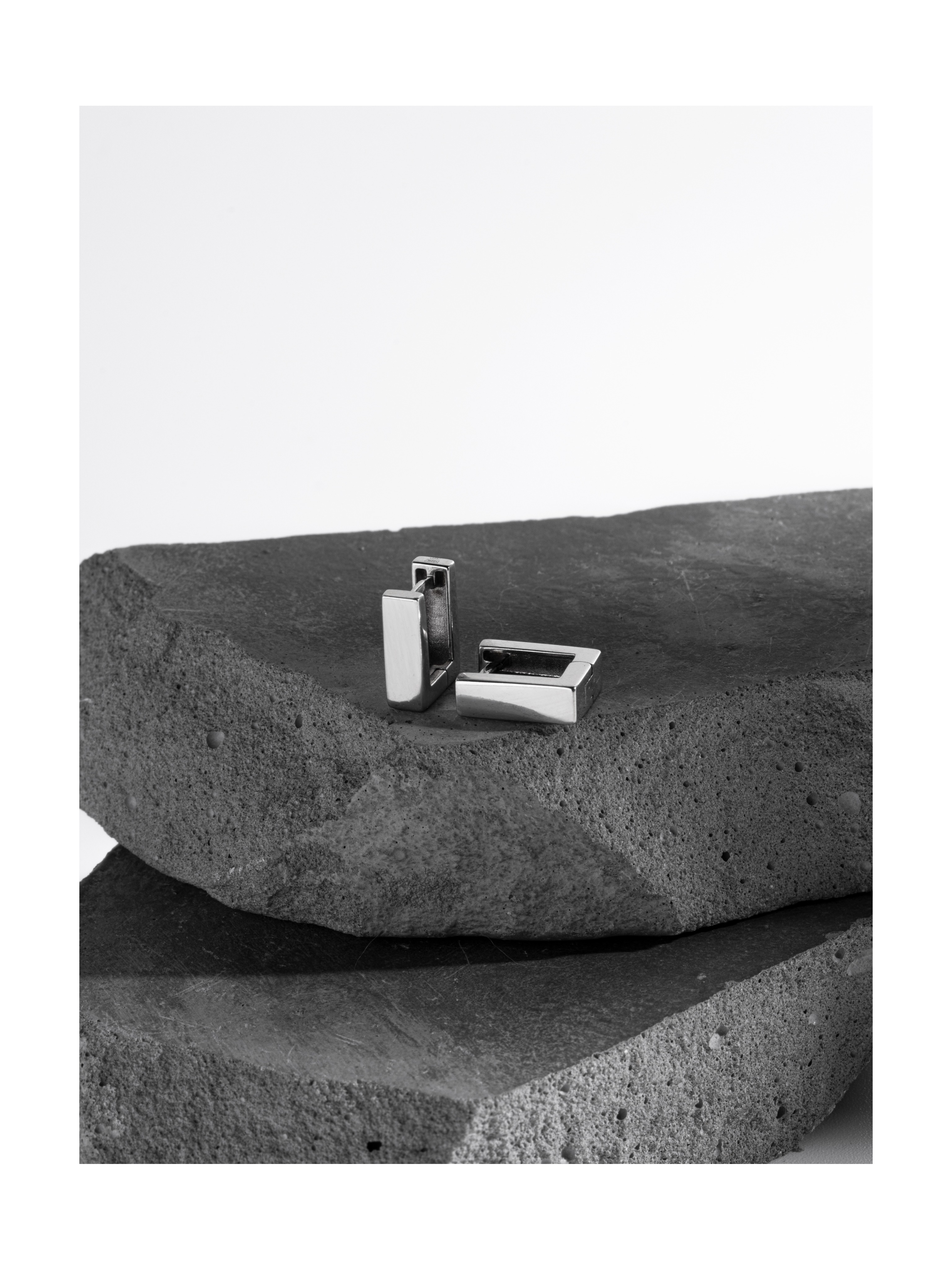 Серьги Галька