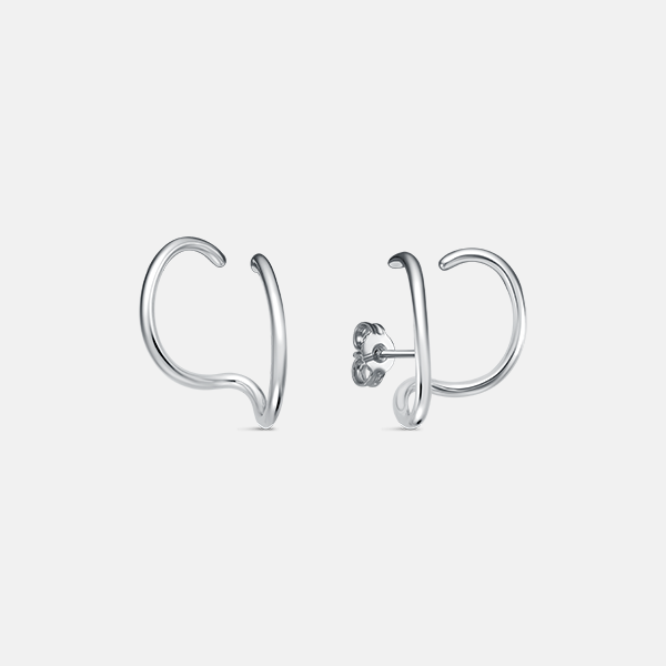 Серьги Изгиб Дуо