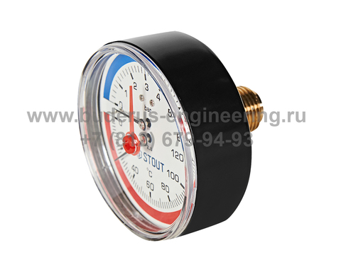 ОРИГИНАЛ Термоманометр STOUT Арт.SIM-1005-801015
