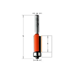 Фреза обгонная с нижним подшипником S=8 D=9,5x25,4х68,2 CMT 906.095.11