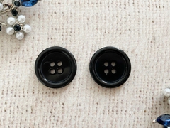 Пуговицы костюмные, d 1,5 см, чёрный
