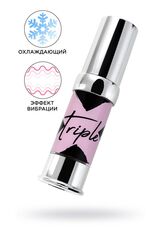Возбуждающий гель с эффектом вибрации и охлаждения Triple X 3 in 1 Unisex Pleasure Enhancer Gel - 15 мл. - 