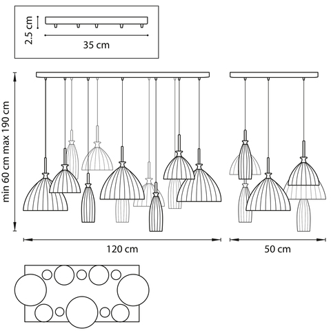 Подвесная люстра Agola Lightstar 707061
