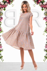 Платье Тутси (капучино) Brividi (Акция)