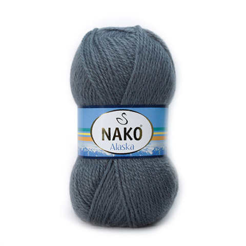Пряжа Nako Alasка 7116 тёмн.серый 7116 (уп.5 мотков)