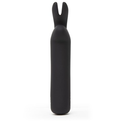 Черная вибропуля с ушками Rechargeable Rabbit Ears Bullet Vibrator - 
