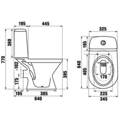 УНИТАЗ-КОМПАКТ JIKA ERA