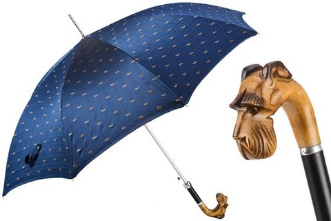 Зонт-трость Pasotti Hand Carved Schnauzer Umbrella, Италия