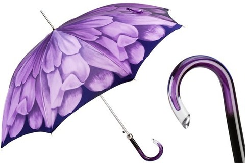 Зонт-трость Pasotti Purple Dahlia Umbrella, Италия.
